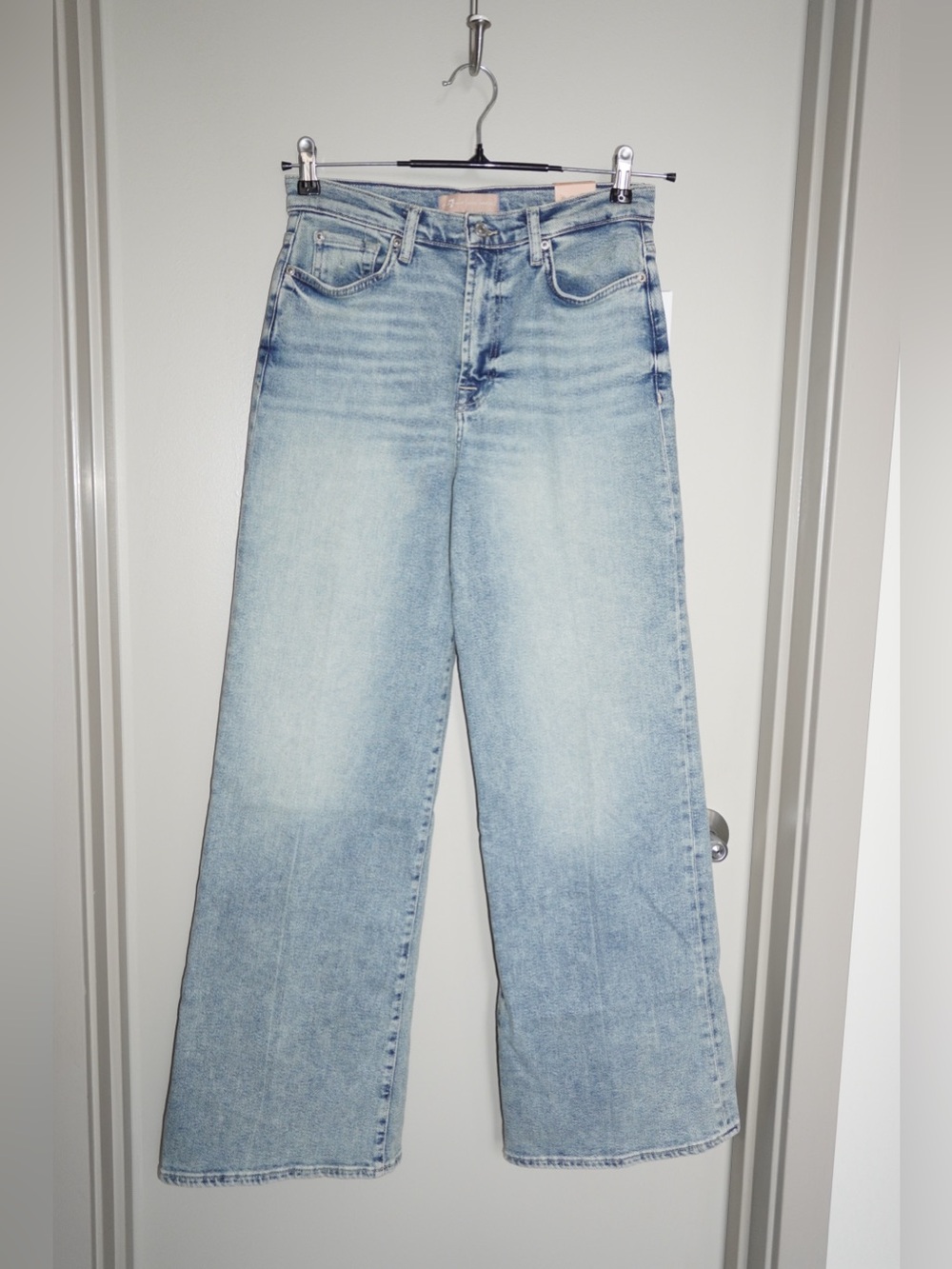 Anthropologie 7 For All Mankind Jo Ultra High-Rise Wide-Leg Jeans